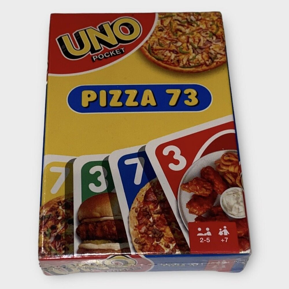 NEW UNO Pocket Card Game PIZZA  73 Promo